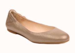 SESTO MEUCCI 28405 Taupe Metallic Leather Casual Flats Classics Shoe