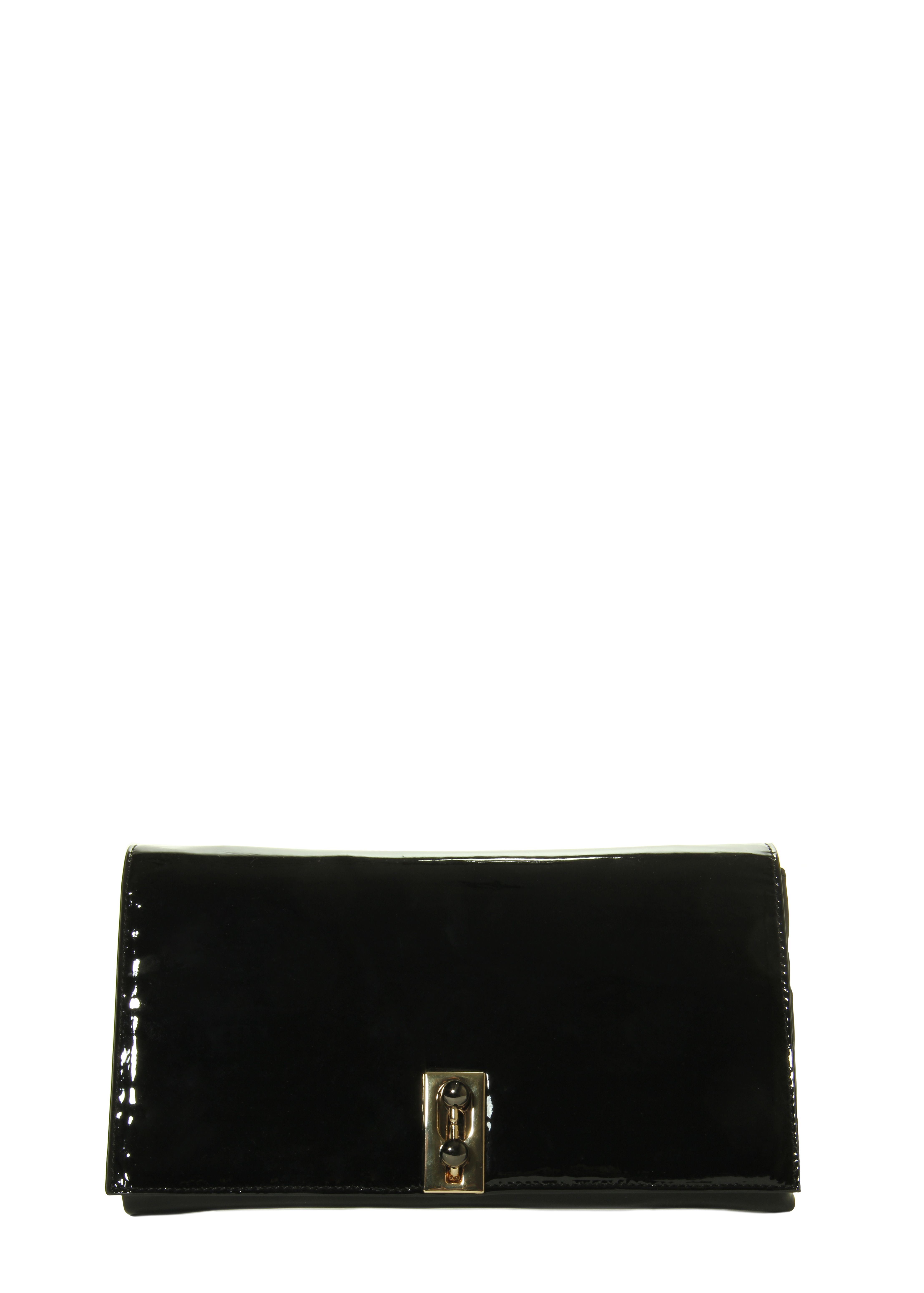 Marmi Exclusive Black Patent Clutch